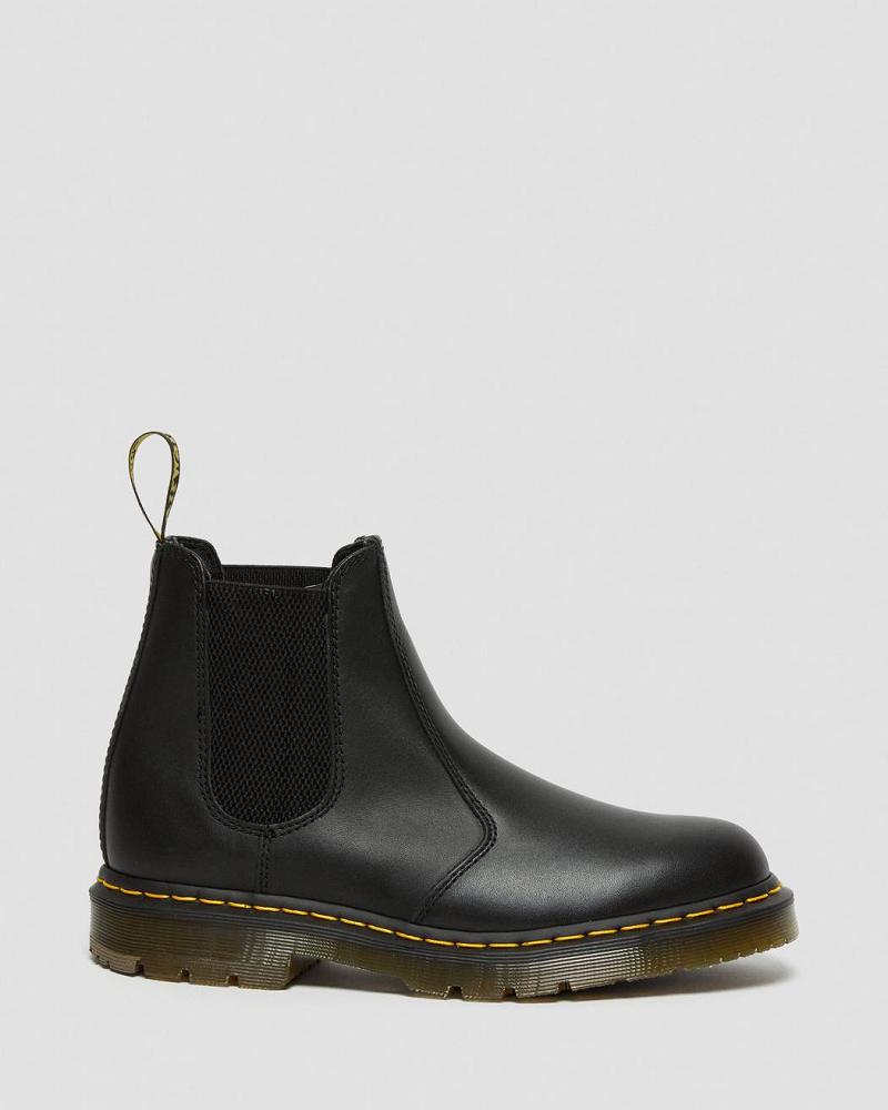 Dr Martens 2976 Slip Resistant Læder Arbejdsstøvler Dame Sort | DK 398TCE